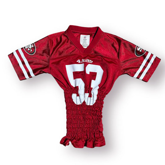 Shirred Football 49er Jersey Red