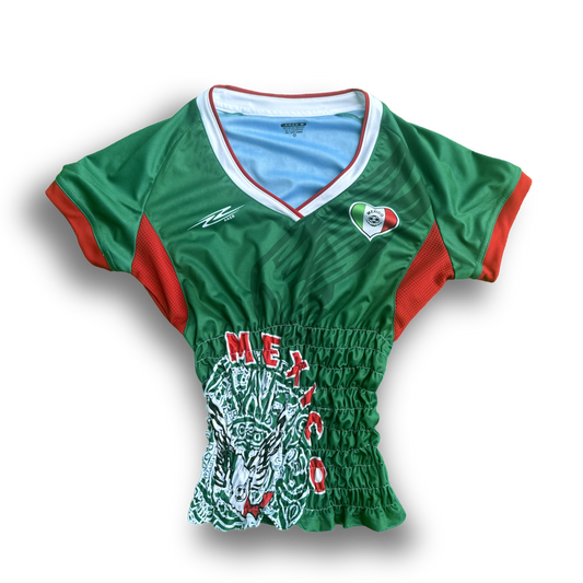 Shirred Mexico Soccer Jersey